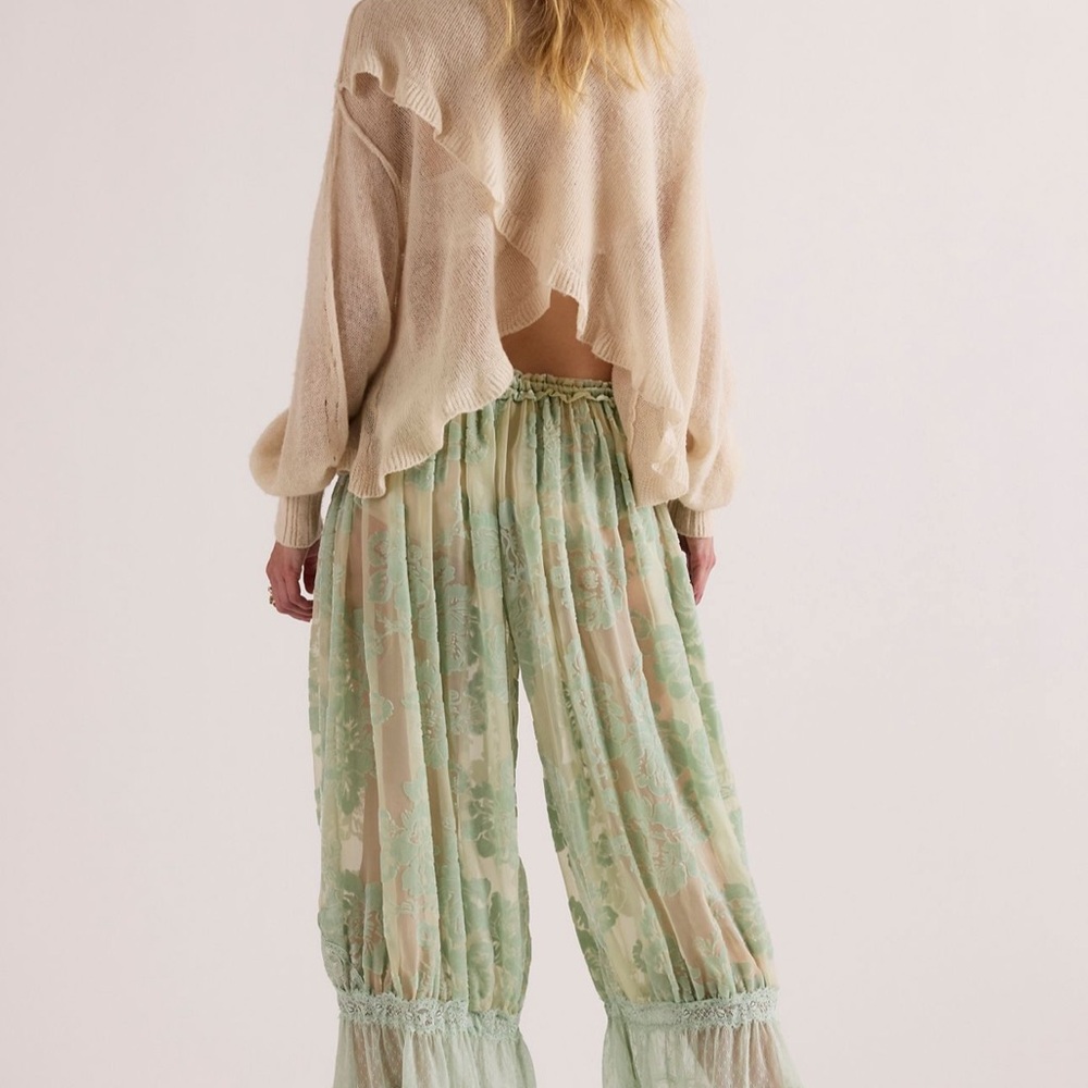 Forever Young Burnout Pants Seafoam Green - Picture 4 of 5